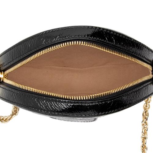 Gucci Suede Ophidia Round Mini Shoulder Bag