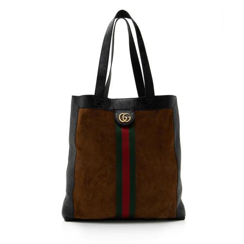 Gucci Suede Ophidia Vertical Large Shopping Tote