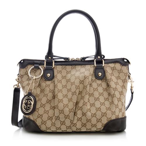 Gucci GG Canvas Sukey Top Handle Bag