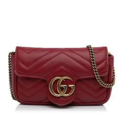 Gucci Super Mini GG Marmont Matelasse Crossbody Bag