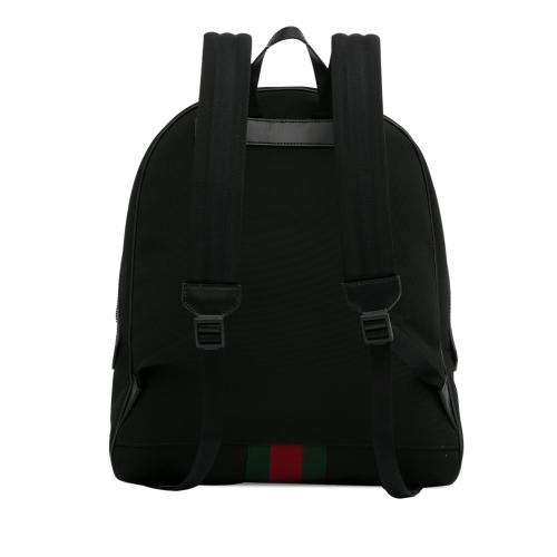 Gucci Techno Web Canvas Backpack