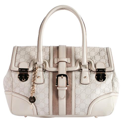 Gucci Treasure Guccissima Leather Satchel Handbag