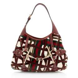 Gucci Velvet Horsebit 85th Anniversary Large Hobo