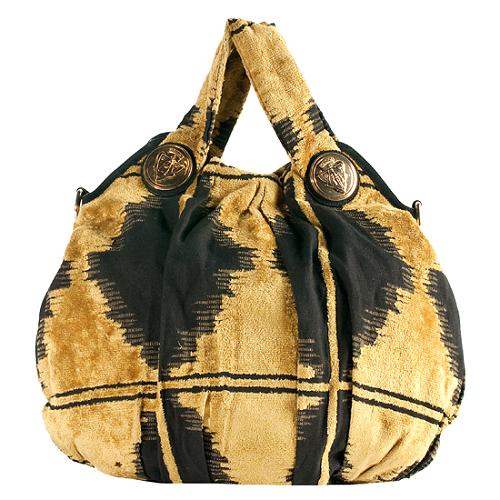 Gucci Velvet Tapestry Hysteria Shoulder Handbag