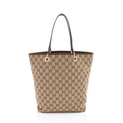 Gucci Vintage GG Canvas Bucket Large Tote