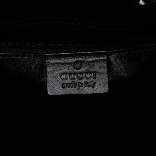 Gucci Vintage GG Canvas Drawstring Shoulder Bag