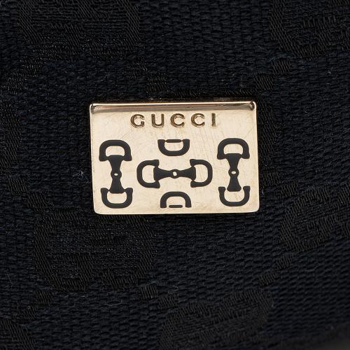 Gucci Vintage GG Canvas Horsebit Small Tote