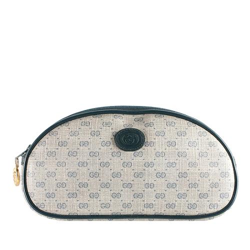 Gucci Vintage GG Coated Canvas Cosmetic Case