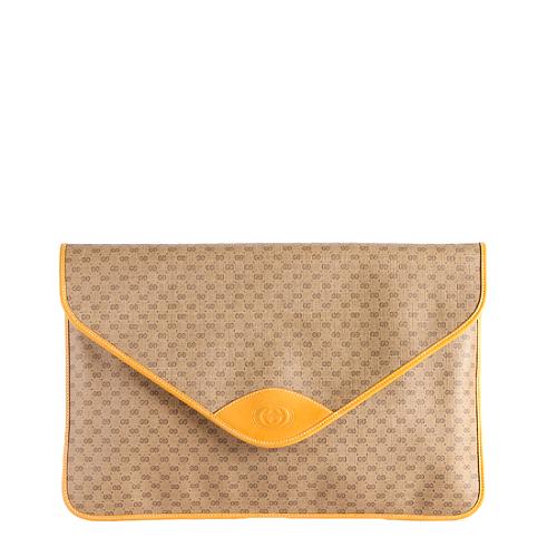 Gucci Vintage GG Coated Canvas Document Holder