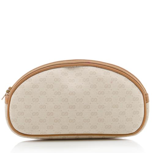 Gucci Vintage GG Coated Canvas Cosmetic Bag