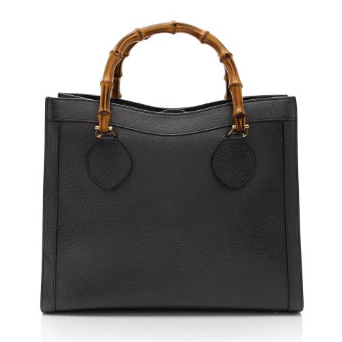 Gucci Vintage Leather Bamboo Diana Tote