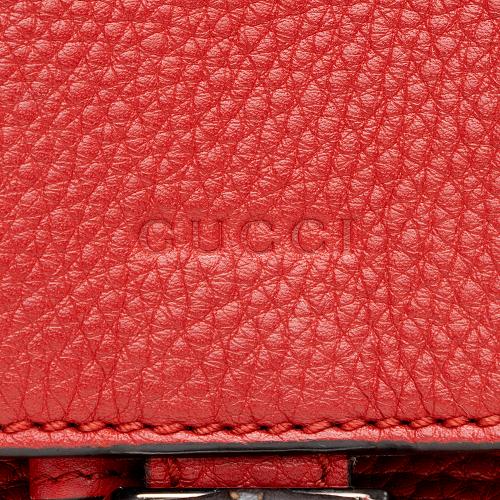 Gucci Vintage Leather Bamboo Small Backpack