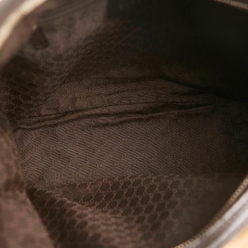 Gucci Web Canvas Shoulder Bag