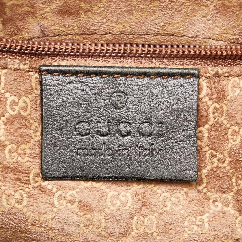 Gucci Web Leather Shoulder Bag