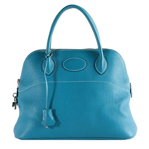 Hermes Blue Jean Togo Bolide 31cm Satchel Handbag