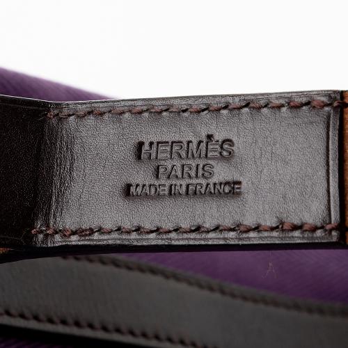 Hermes Canvas Leather Cabalicol Tote