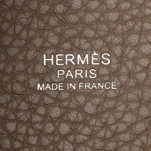 Hermes Clemence Picotin GM Shoulder Bag