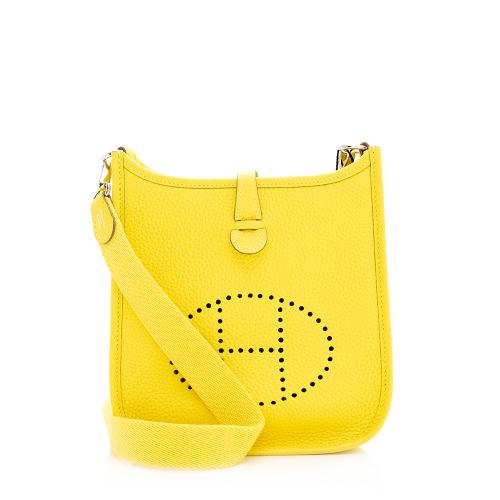 Hermes Taurillon Clemence Evelyne TPM Shoulder Bag, Hermes Handbags