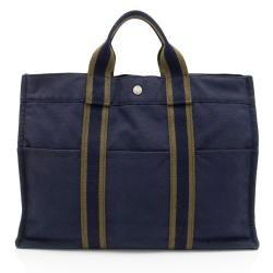 Hermes Toile Fourre Tout MM Tote