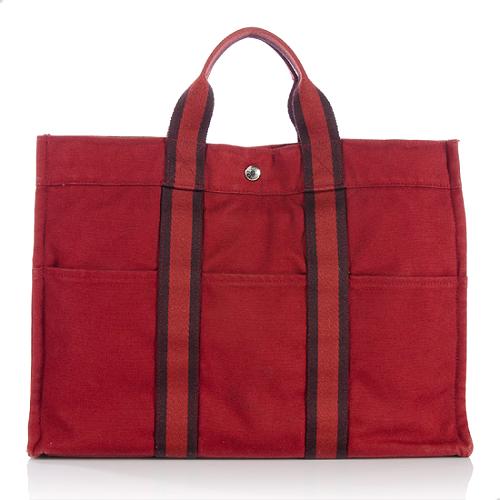Hermes Toile Fourre Tout MM Tote