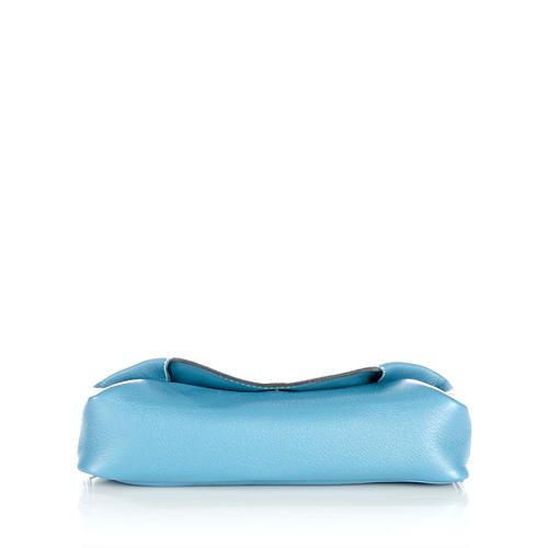 Hermes Turquoise Chevre Cosmetic Case