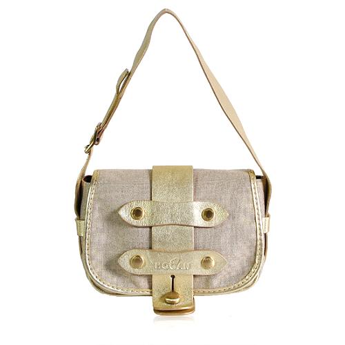 Hogan Metallic Shoulder Handbag