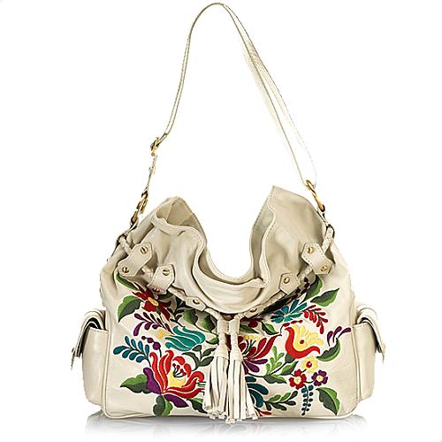 Isabella Fiore Blossom Hobo Handbag