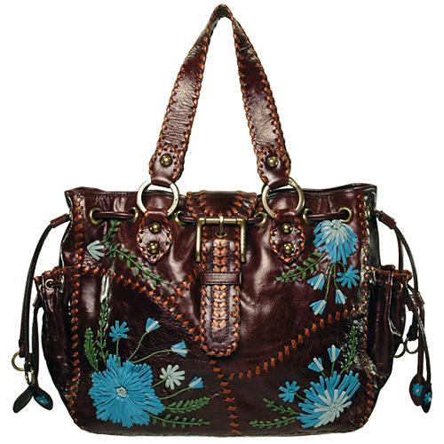 Isabella Fiore Embroidered Floral Elaina Tote