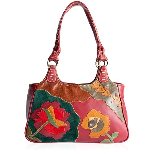 Isabella Fiore Patchwork Floral Handbag