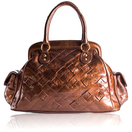 Isabella Fiore Rich Stitch Celine Satchel Handbag