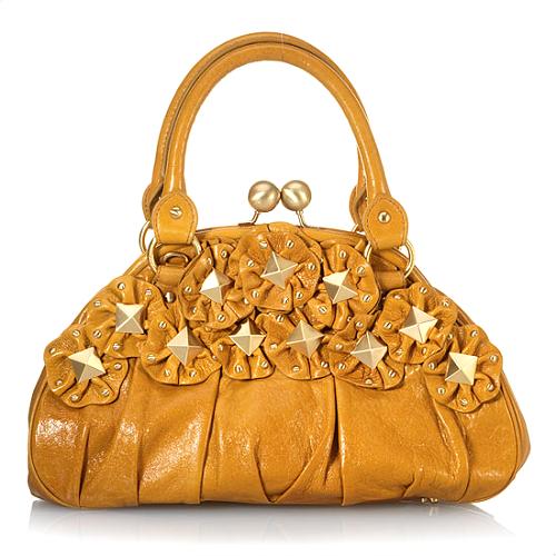 Isabella Fiore Star Studded Lily Frame Handbag