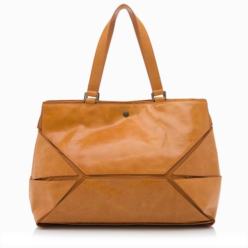 Issey Miyake Leather Tote
