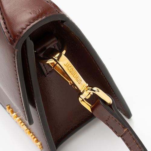 Jacquemus Leather Le Grand Bambino Top Handle Long Flap Bag