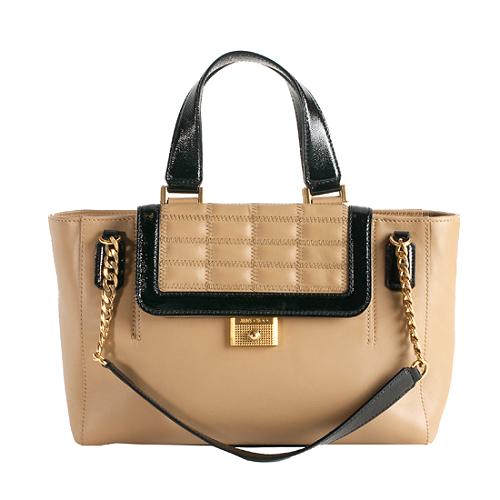 Jimmy Choo Leather Camille Quilted Pocket Tote