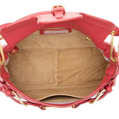 Jimmy Choo Leather Tulita Top Handle Shoulder Bag