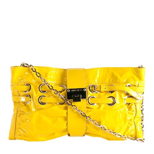 Jimmy Choo Patent Leather Rio Convertible Clutch