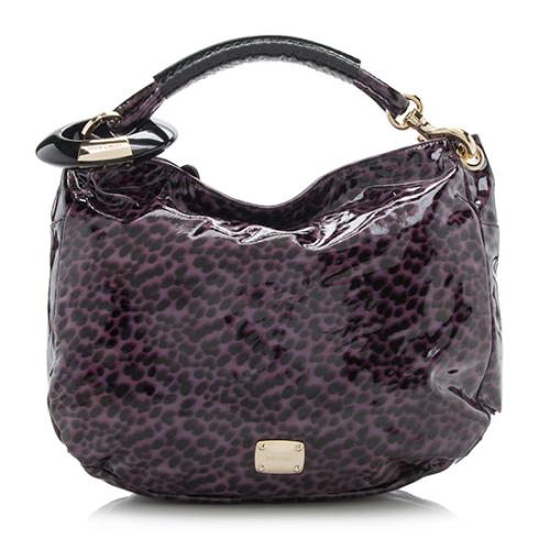 Jimmy Choo Patent Leather Sky Small Hobo