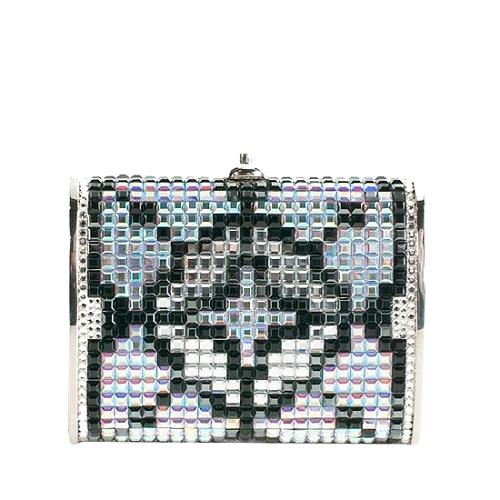 Judith Leiber Judith Leiber Square Crystal Geometic Minaudiere Clutch