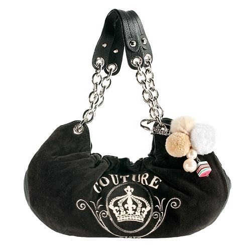 Juicy Couture Baby Fluffy Velour Satchel Handbag