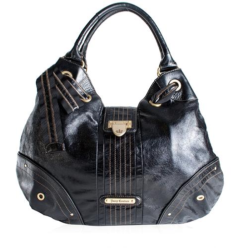 Juicy Couture Flap Lock Hobo Handbag