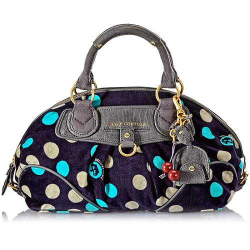 Juicy Couture I Love Dotty Dahlia Satchel Handbag