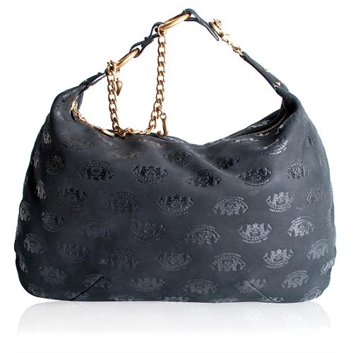 Juicy Couture Leather Large Hobo Handbag 