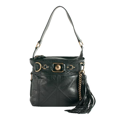Juicy Couture Leather Tassel Shoulder Handbag