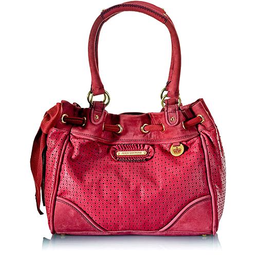 Juicy Couture Perforated Heart Leather Day Dreamer Tote