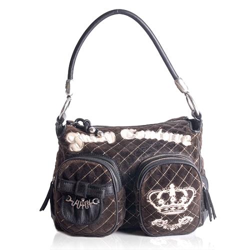Juicy Couture Quilted Hobo Handbag