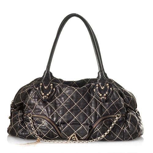 Juicy Couture Quilted Leather Tote