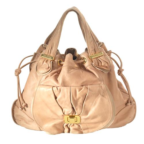 Juicy Couture Riviera Monaco Large Leather Hobo Handbag