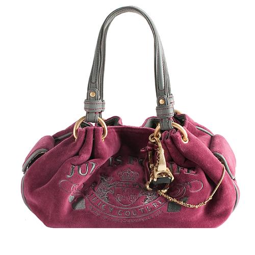 Juicy Couture Velour Baby Fluffy Satchel Handbag