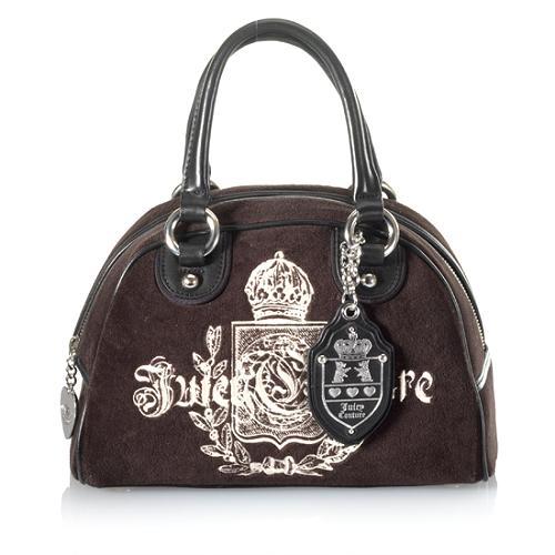 Juicy Couture Velour Bowler Handbag