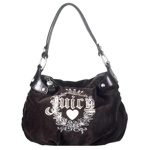 Juicy Couture Velour Hobo Handbag